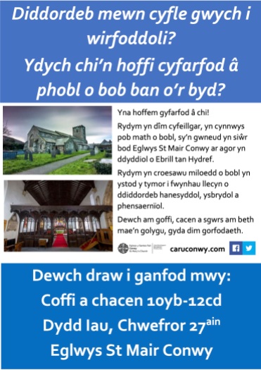 Poster coffee morning WELSH