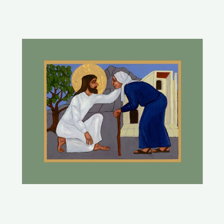 Jesus heals woman